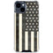 Black & White USA Flag iPhone 15 Clear Case